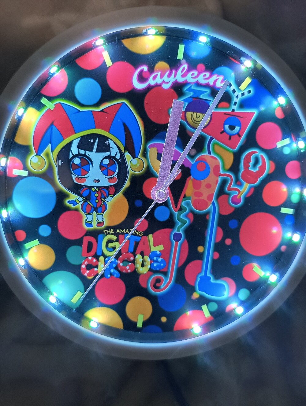 The Amazing Digital Circus LED Pop Art Wall Clock - Multicolor